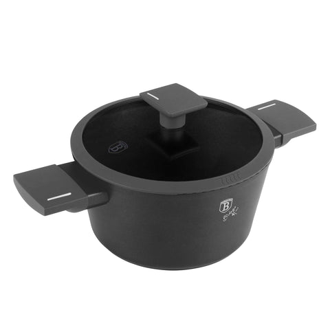  BH/8130N,BH/8130,Cacerola con tapa 20cm,Antracita mate,cacerola 20 cm,cacerola,olla,cacerola con tapa,batería de cocina,cocina,Ollas y cazuelas