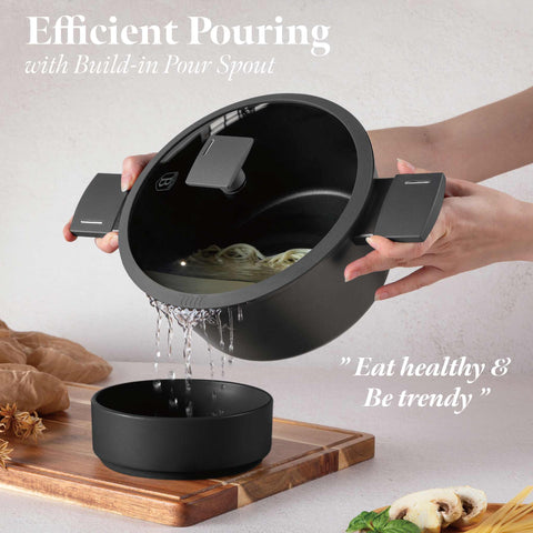  BH/8131,BL-3976,BH/8131N,Cacerola con tapa 24cm,Antracita mate,cacerola 24 cm,cacerola,olla,cacerola con tapa,batería de cocina,cocina,Ollas y cazuelas