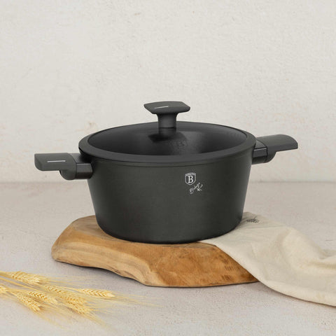  BH/8131,BL-3976,BH/8131N,Cacerola con tapa 24cm,Antracita mate,cacerola 24 cm,cacerola,olla,cacerola con tapa,batería de cocina,cocina,Ollas y cazuelas