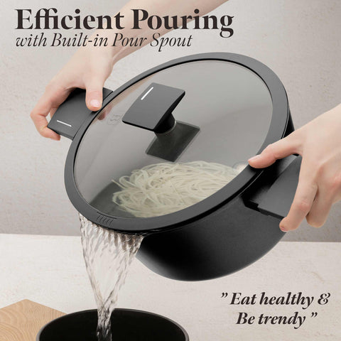  BH/8131N,BL-3976,BH/8131,Cacerola con tapa 24cm,Antracita mate,cacerola 24 cm,cacerola,olla,cacerola con tapa,batería de cocina,cocina,Ollas y cazuelas