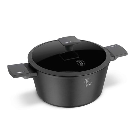 Anthracite Collection, antracita mate, batería de cocina, BH/8131, BH/8131N, BL-3976, cacerola, cacerola 24 cm, cacerola con tapa, Cacerola con tapa 24cm, Casserole, cocinar, Colección Antracita, cookwareset, juego de ollas, olla, pot, Pots & Casseroles