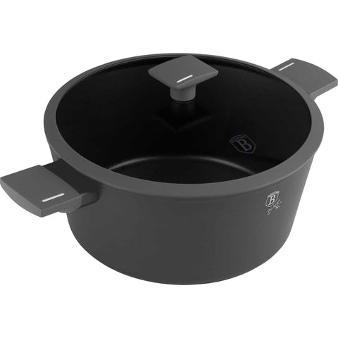 Cacerola, olla, cacerola con tapa, batería de cocina, cocinar,cacerola 28 cm,antracita mate,NUEVO,BH/8132