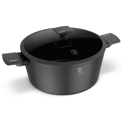 Anthracite Collection, antracita mate, batería de cocina, BH/8132, BH/8132N, cacerola, cacerola 28 cm, cacerola con tapa, Cacerola con tapa 28cm, Casserole, cocinar, Colección Antracita, cookwareset, juego de ollas, olla, pot, Pots & Cseroles