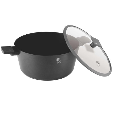 Cacerola, olla, cacerola con tapa, batería de cocina, cocinar,cacerola 30 cm,antracita mate,NUEVO,BH/8133