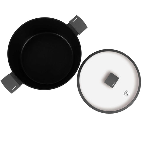  BH/8133, Cacerola con tapa 30cm, Antracita mate, Cacerola 30 cm, Cacerola, Olla, Cacerola con tapa, Batería de cocina, Cocina, Ollas y cazuelas