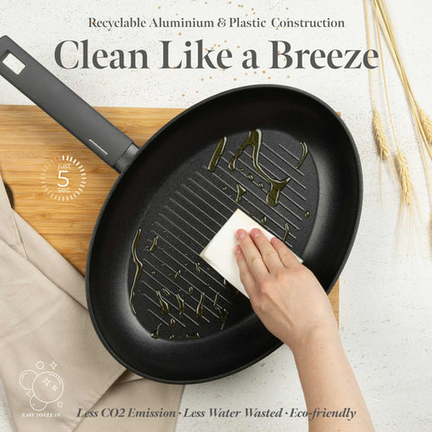  BH/8134, Sartén para pescado 35x25cm, Antracita mate, Sartén para pescado, Sartén para parrilla, Sartén, Sartenes