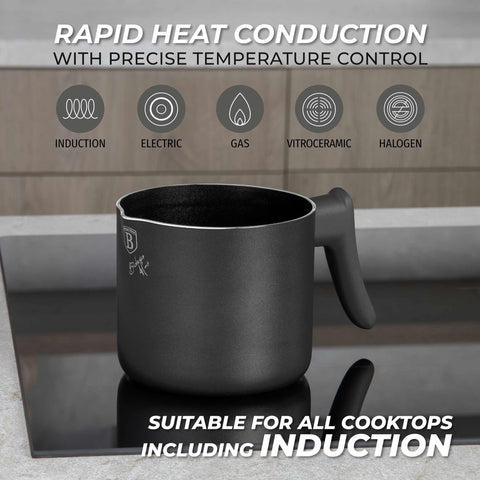  BH/8135, Lechera 1,2L, Antracita Mate, Lechera, Calientaleche, Ollas y Cazuelas