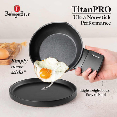  BH/8136, Mini sartén 16 cm, Antracita mate, mini sartén 16 cm, mini sartén, sartén, utensilios de cocina, cocina