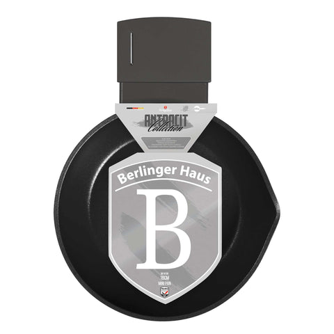  BH/8136, Mini sartén 16 cm, Antracita mate, mini sartén 16 cm, mini sartén, sartén, utensilios de cocina, cocina