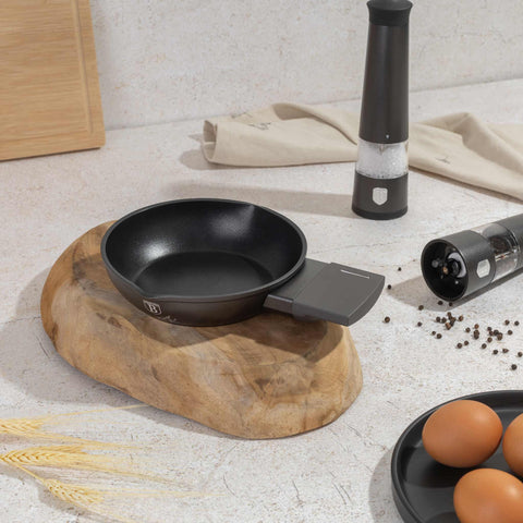  BH/8136, Mini sartén 16 cm, Antracita mate, mini sartén 16 cm, mini sartén, sartén, utensilios de cocina, cocina