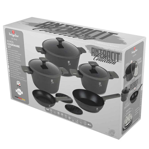  BH/8140,BH/8140N,BH/8140NN,Juego de utensilios de cocina de 10 piezas,Antracita mate,Juego de utensilios de cocina de 10 piezas c.,Juego de utensilios de cocina,Ollas y sartenes,Juego de ollas y sartenes,Juego,Cocina,Utensilios de cocina,Ollas y cacerolas
