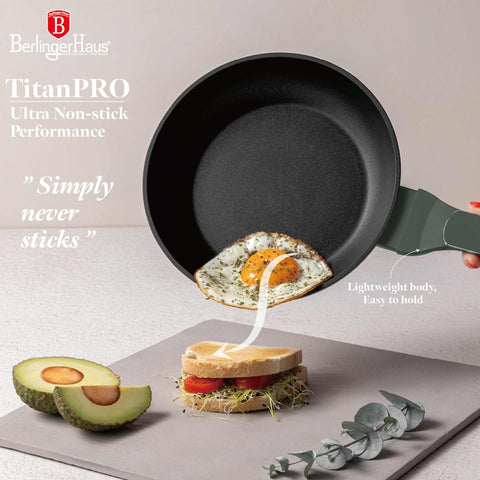  BH/8150, Sartén 20cm, Verde Mate, Sartén 20 cm, Nuevo diseño de mango, Sartén, Utensilios de cocina, Cocina, Sartenes