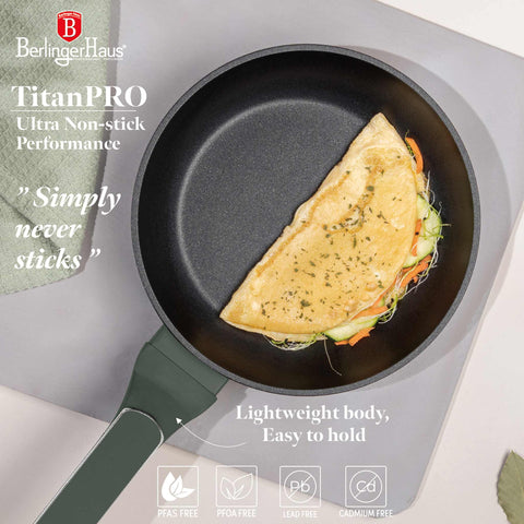  BH/8150, Sartén 20cm, Verde Mate, Sartén 20 cm, Nuevo diseño de mango, Sartén, Utensilios de cocina, Cocina, Sartenes