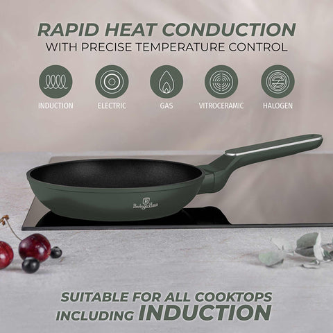  BH/8150, Sartén 20cm, Verde Mate, Sartén 20 cm, Nuevo diseño de mango, Sartén, Utensilios de cocina, Cocina, Sartenes