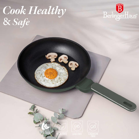  BH/8151, Sartén 24cm, Verde Mate, Sartén 24 cm, Nuevo diseño de mango, Sartén, Utensilios de cocina, Cocina, Sartenes