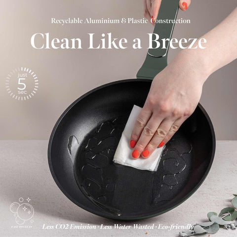  BH/8151, Sartén 24cm, Verde Mate, Sartén 24 cm, Nuevo diseño de mango, Sartén, Utensilios de cocina, Cocina, Sartenes