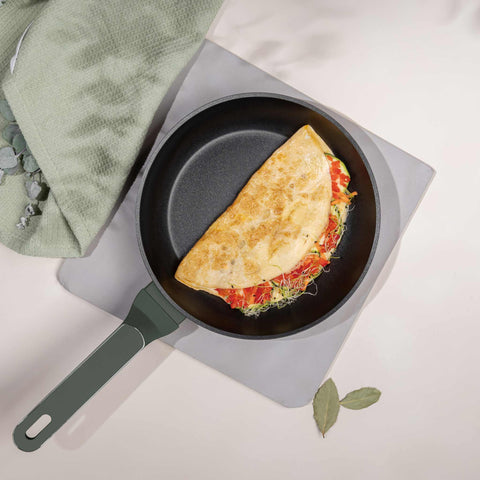  BH/8151, Sartén 24cm, Verde Mate, Sartén 24 cm, Nuevo diseño de mango, Sartén, Utensilios de cocina, Cocina, Sartenes