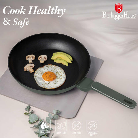  BH/8152, Sartén 28cm, Verde Mate, Sartén 28 cm, Nuevo diseño de mango, Sartén, Utensilios de cocina, Cocina, Sartenes
