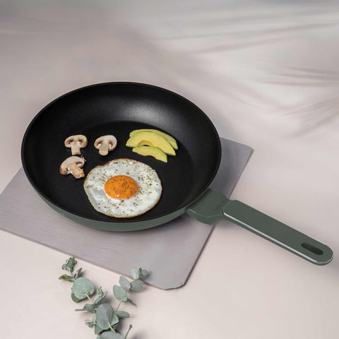  BH/8152, Sartén 28cm, Verde Mate, Sartén 28 cm, Nuevo diseño de mango, Sartén, Utensilios de cocina, Cocina, Sartenes