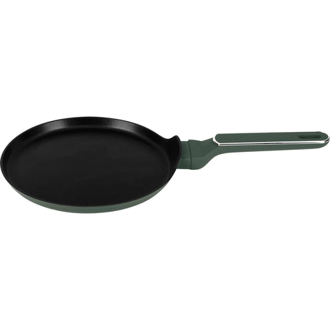 Sartén para panqueques, utensilios de cocina, cocinar, sartén para panqueques de 25 cm, verde mate, NUEVO, BH/8153