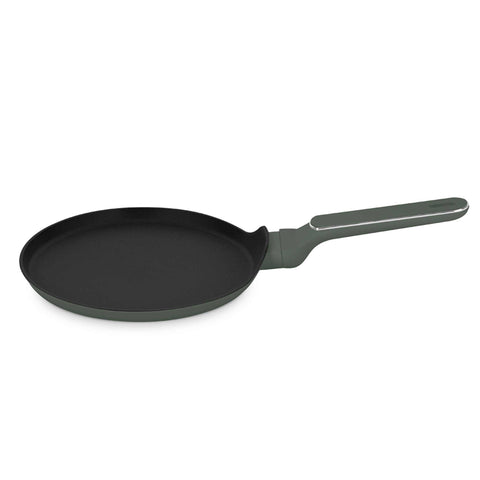 BH/8153, Sartén para panqueques de 25 cm, Verde mate, Sartén para panqueques de 25 cm, Nuevo diseño de mango, Sartén para panqueques, Utensilios de cocina, Cocina, Sartenes, Sartén para crepes/panqueques