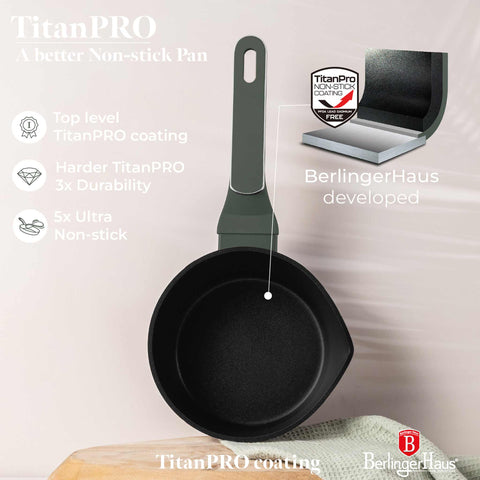  BH/8154, Cacerola 16cm, Verde Mate, Cacerola 16 cm a., Nuevo diseño de mango, Cacerola, Batería de cocina, Cocina, Ollas y cazuelas, Cacerola