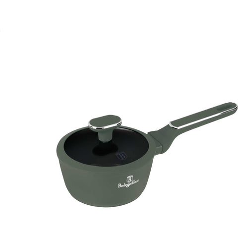 cacerola, cacerola con tapa, batería de cocina, cocinar,cacerola de 16 cm, verde mate,NUEVO,BH/8155