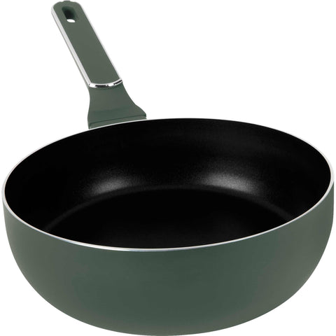 sartén, sartén abatible, sartén, utensilios de cocina, cocinar, sartén abatible de 26 cm, verde mate, NUEVO, BH/8156