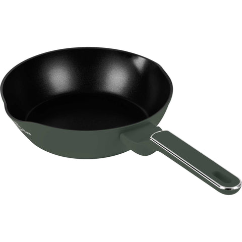 sartén, sartén profunda, sartén, batería de cocina, cocinar, sartén profunda 24 cm, verde mate, NUEVO, BH/8157