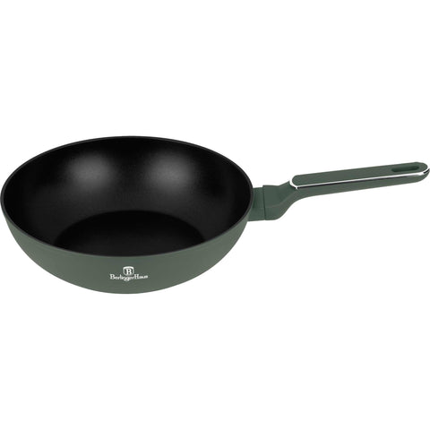 wok, utensilios de cocina, cocinar,wok 28 cm, verde mate, NUEVO,BH/8158