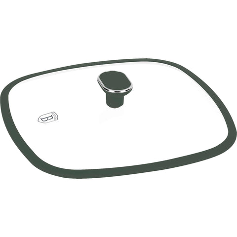 sartén, sartén para freír, sartén para parrilla, sartén para parrilla con tapa, batería de cocina, cocinar,sartén para parrilla de 28 cm con tapa,verde mate,NUEVO,BH/8162