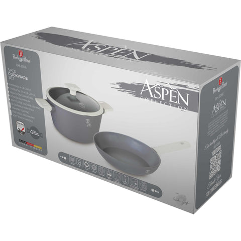  BH/8166,BH/7079, juego de utensilios de cocina de 3 piezas, gris mate, juego de utensilios de cocina de 3 piezas, utensilios de cocina inteligentes, juego de utensilios de cocina, ollas y sartenes, juego de ollas y sartenes, juego, cocina, utensilios de cocina, ollas y cazuelas