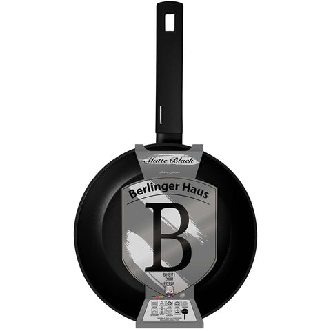 sartén, sartén, batería de cocina, cocinar,sartén 28 cm,negro mate,NUEVO,BH/8171