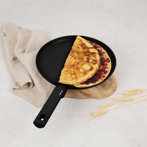  BH/8173, Sartén para panqueques de 28 cm, Negro, Plateado, Sartén para panqueques de 28 cm, Sartén para panqueques, Utensilios de cocina, Cocina, Sartenes, Sartén para crepes/panqueques
