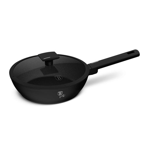  BH/8179,BH/8179N,Sartén honda con tapa 24cm,Negro,Plateado,Sartén honda 24 cm,sartén,sartén honda,sartén honda con tapa,sartén,utensilios de cocina,cocinar,Sartenes