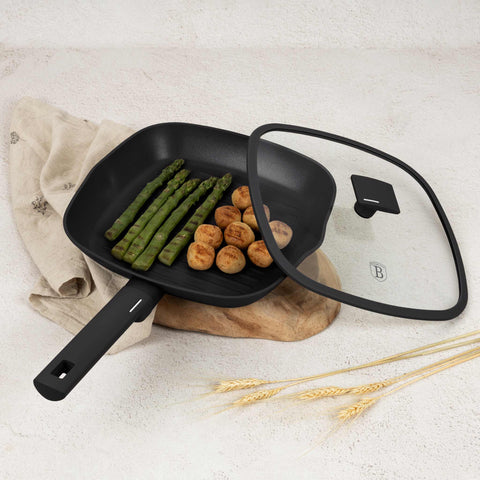 Sartén grill con tapa 28cm