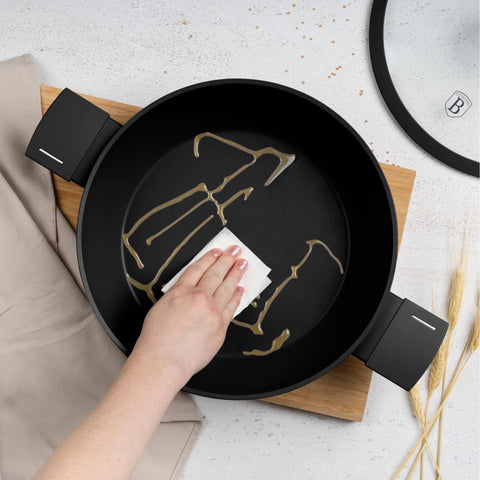  BH/8185, Olla baja con tapa de 28 cm, Negro, Plateado, Olla baja de 28 cm, Olla baja, Olla baja con tapa, Olla, Utensilios de cocina, Cocina, Ollas y cazuelas