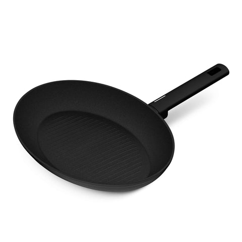 BH/8191, Sartén para pescado 35x25cm, Negra, Plateada, Sartén para pescado, Sartén para parrilla, Sartén, Sartenes