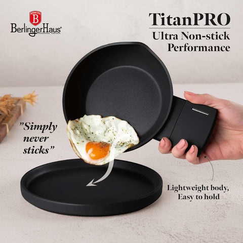  BH/8193, Mini sartén 16cm, Negro, Plateado, mini sartén 16 cm, mini sartén, sartén, utensilios de cocina, cocina