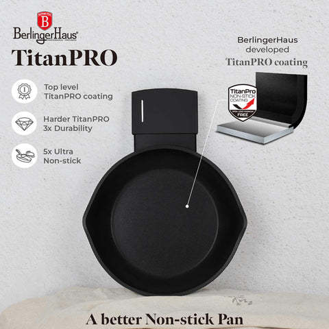  BH/8193, Mini sartén 16cm, Negro, Plateado, mini sartén 16 cm, mini sartén, sartén, utensilios de cocina, cocina