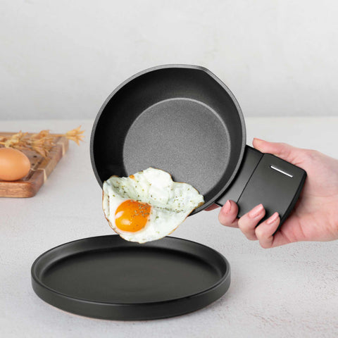  BH/8193, Mini sartén 16cm, Negro, Plateado, mini sartén 16 cm, mini sartén, sartén, utensilios de cocina, cocina