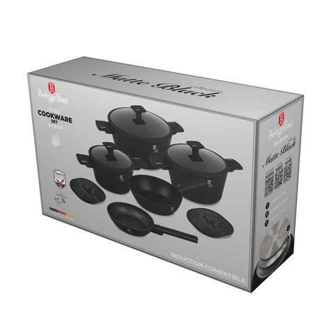  BH/8197N,BH/8197,BH/8197NN, juego de utensilios de cocina de 10 piezas, negro, plateado, juego de utensilios de cocina de 10 piezas c., juego de utensilios de cocina, ollas y sartenes, juego de ollas y sartenes, juego, cocina, utensilios de cocina, ollas y cazuelas