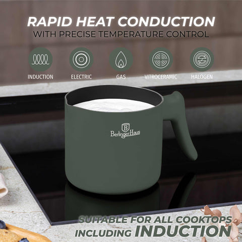  BH/8204, Lechera 1,2L, Verde Mate, Lechera, Calientaleche, Ollas y Cazuelas