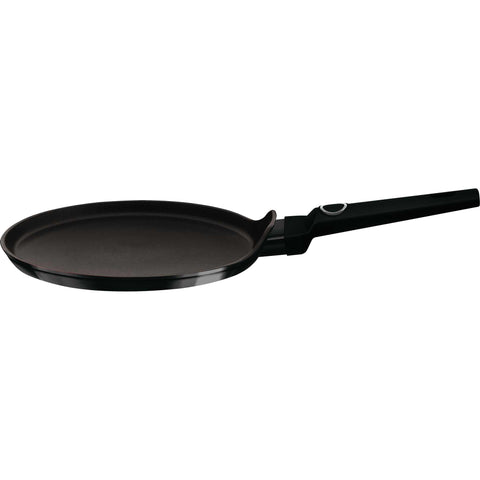 Sartén para panqueques, utensilios de cocina, cocinar, sartén para panqueques de 25 cm, negro brillante, NUEVO, BH/8212