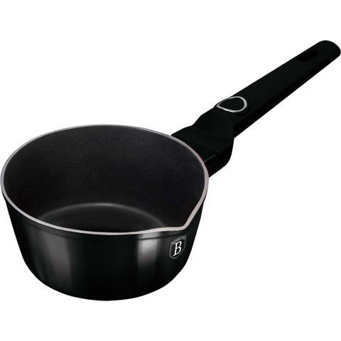 cacerola, utensilios de cocina, cocinar,cacerola de 16 cm, negro brillante,NUEVO,BH/8213