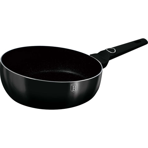 sartén, sartén abatible, sartén, utensilios de cocina, cocinar, sartén abatible de 26 cm, negro brillante, NUEVO, BH/8215