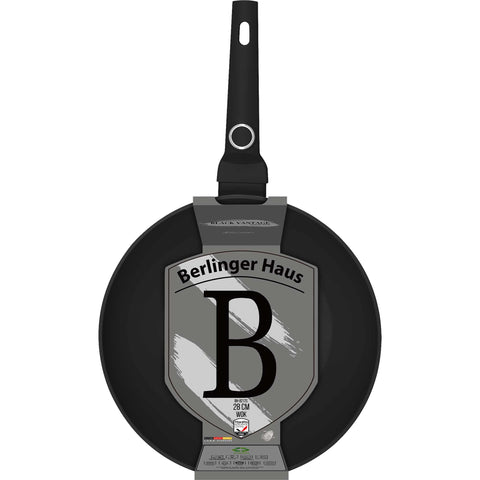  BH/8217, Wok 28cm, Negro Brillante, Wok 28 cm, Wok, Batería de cocina, Cocina, Sartenes