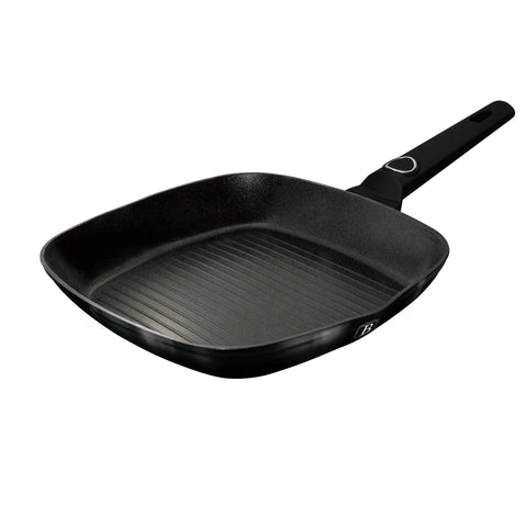 BH/8220, Sartén grill 28cm, Negro brillante, Sartén grill 28 cm, Sartén, Sartén grill, Batería de cocina, Cocina, Sartenes