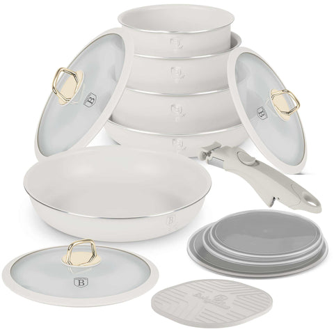  BH/8247,BH/8247N, juego de utensilios de cocina de 12 piezas, crema mate, juego de utensilios de cocina de 12 piezas a., mango de clic, utensilios de cocina inteligentes, juego de utensilios de cocina, ollas y sartenes, juego de ollas y sartenes, juego, clic, cocina, utensilios de cocina, ollas y cazuelas