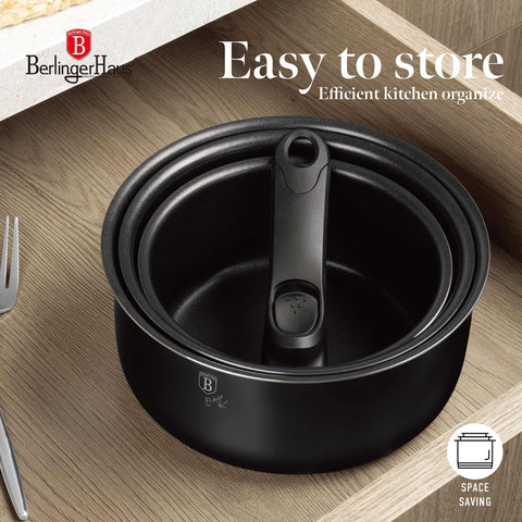 BH/8248,BH/8248N, juego de utensilios de cocina de 12 piezas, negro, plateado, juego de utensilios de cocina de 12 piezas a., mango de clic, utensilios de cocina inteligentes, juego de utensilios de cocina, ollas y sartenes, juego de ollas y sartenes, juego, clic, cocina, utensilios de cocina, ollas y cazuelas